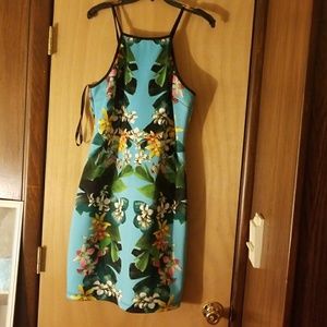 Hawaiian print bodycon